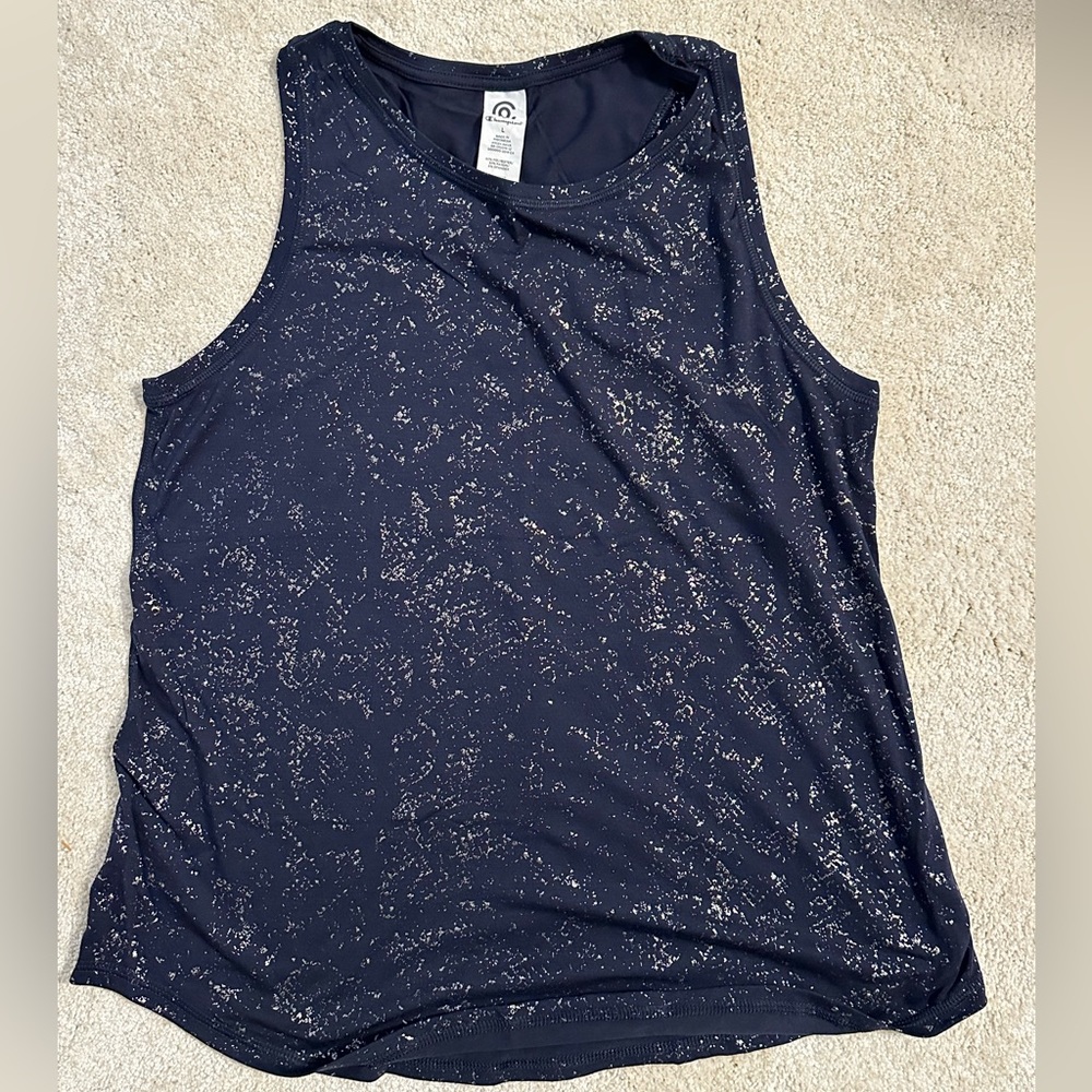 Champion blue and silver tank top